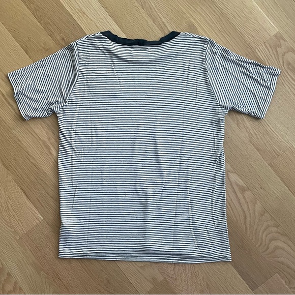 Lauren Moshi bandana smiley face striped s/s t-shirt Size S - Picture 3 of 8